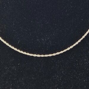 Sterling Silver Milor Italy‎ 925 Rope Chain Necklace 18" 1.5mm 2.76g